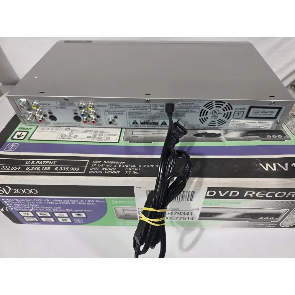 SV2000 WV10D6 DVD Recorder Record DVD-R DVD+R DVD-RW/+RW Player With Box